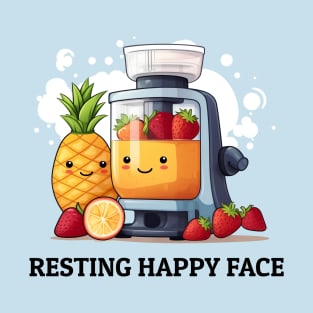 Fruit Juicer Resting Happy Face Funny Health Novelty T-Shirt