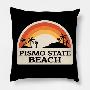 Pismo State Beach Retro Pillow