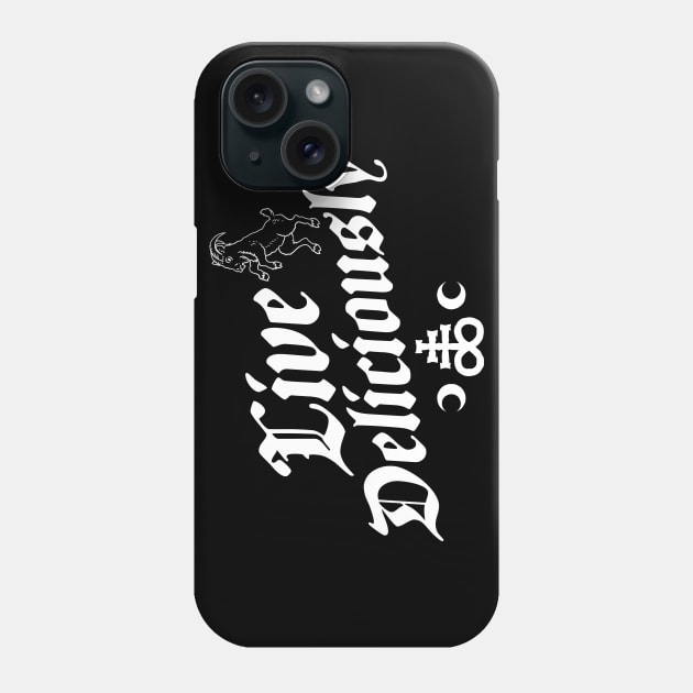 Live Deliciously - Occult Witch Phone Case by Nemons