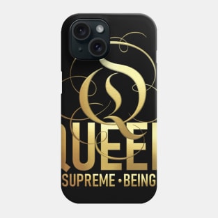 Queen Supreme Being (gold) Phone Case