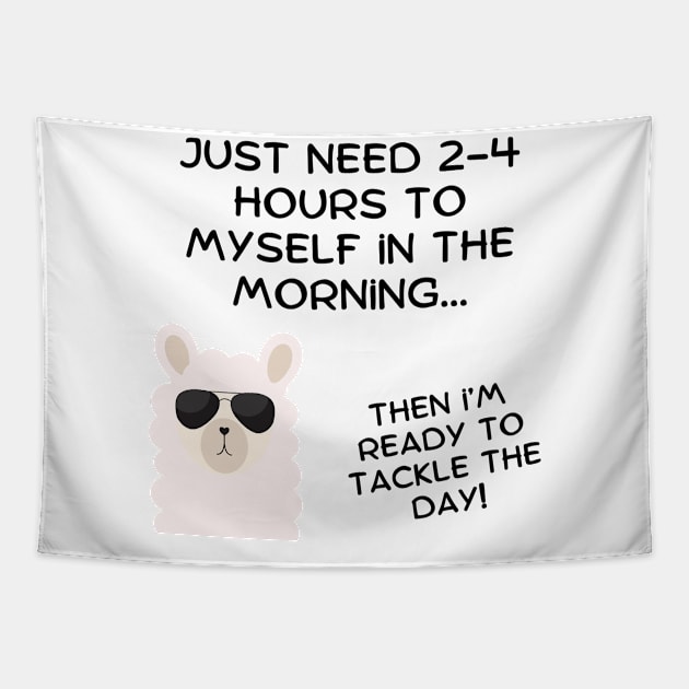 A little alone time before I start my day! Tapestry by Fun & Funny Tees