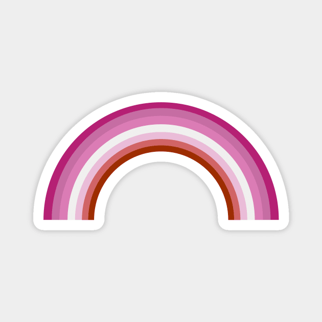 Lesbian Rainbow Flag Magnet by epiclovedesigns