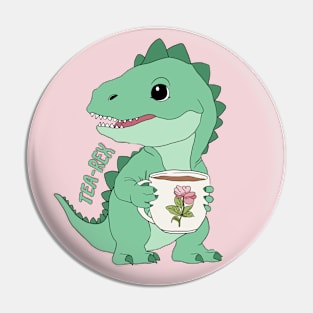 Tea Rex, T-Rex, Dinosaur Pin