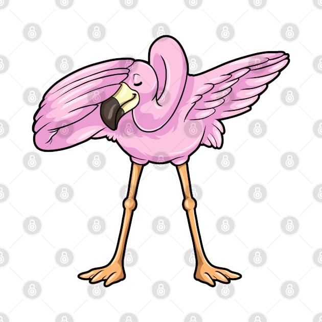 Flamingo at Hip Hop Dance Dab by Markus Schnabel