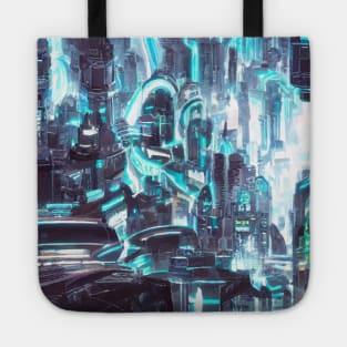Cool Japanese Neon City Tote