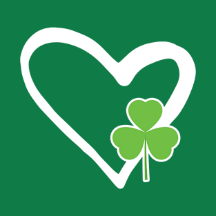 Heart St Patricks Day Shamrock Irish T-Shirt