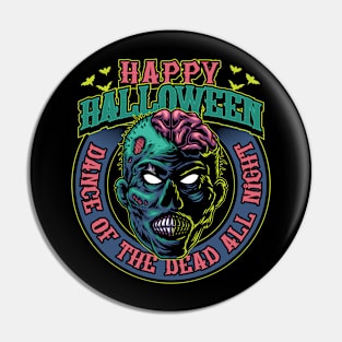 Halloween - Zombie Illustration Pin