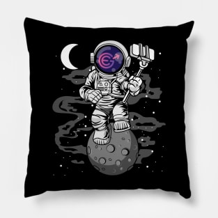 Astronaut Selfie Evergrow Crypto EGC Coin To The Moon Crypto Token Cryptocurrency Wallet Birthday Gift For Men Women Kids Pillow