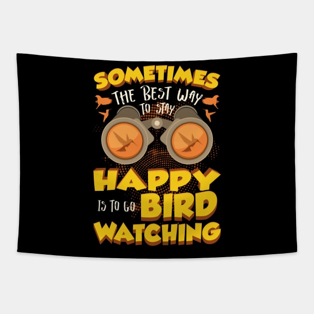 Bird Nerd Funny Sayings Bird Watching Gift Tapestry by aneisha