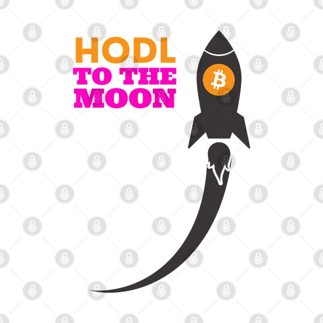 Hodl to the Moon - Bitcoin by e s p y