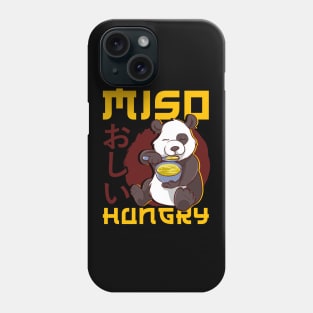 Cute Anime Panda Bear Miso Hungry Pun Kawaii Phone Case