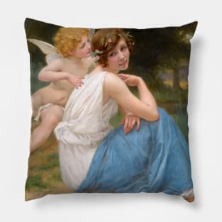 Cupid and Psyche by Guillaume Seignac Pillow