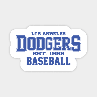 Dodgers Los Angeles Baseball Magnet