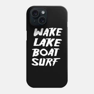 wake lake boat surf Phone Case