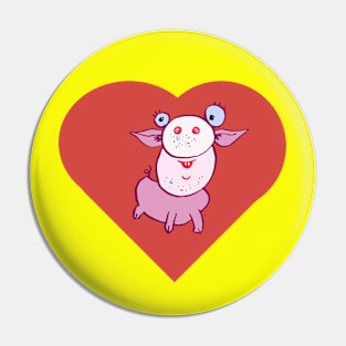 Heart Piggy Pin