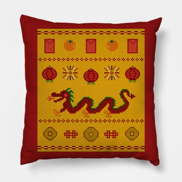 Lunar New Year Pillow by CupcakeCandice