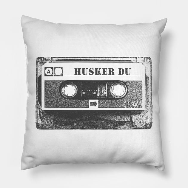 Husker Du - Husker Du Old Cassette Pencil Style Pillow by Gemmesbeut