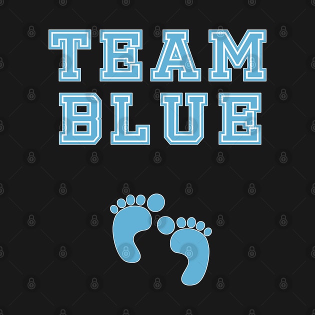 Team Blue Boy Baby Shower Gender Reveal Party Cute Funny Gift by arcadetoystore