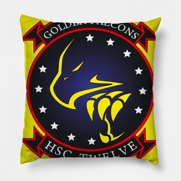 Helicopter Sea Combat Squadron 12 (HSC-12) Pillow by Airdale Navy