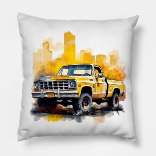 Yellow Vintage Square Body Pillow