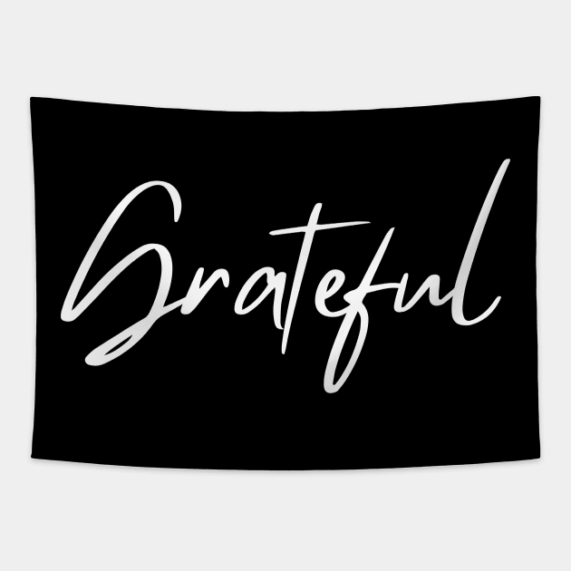 Grateful. Beautiful Typography Design. Be Grateful. Tapestry by That Cheeky Tee