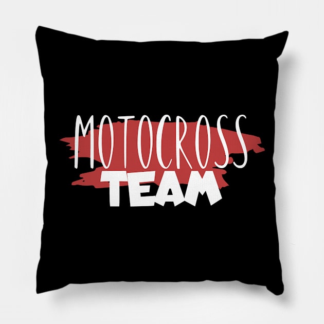 Motocross team Pillow by maxcode