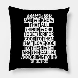 Romans 8:28 Pillow