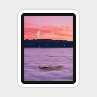 Sailing above the clouds Magnet