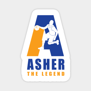 Asher Custom Player Basketball Your Name The Legend Magnet