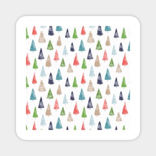 Watercolor Winter Forest Magnet