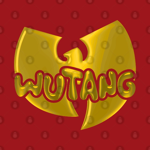 wutang clan 3d logo word lettering art by idbihevier