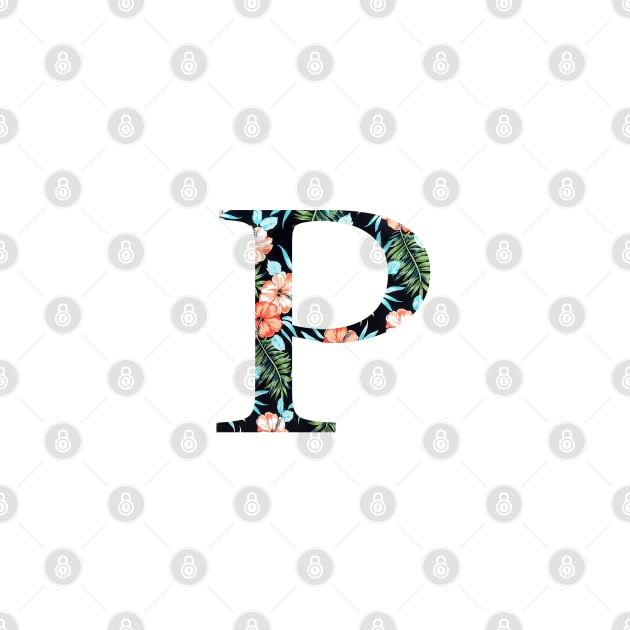 Rho Floral Greek Letter by AdventureFinder