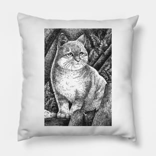 Wild cat Pillow