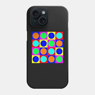 retro pop art polka dots Phone Case