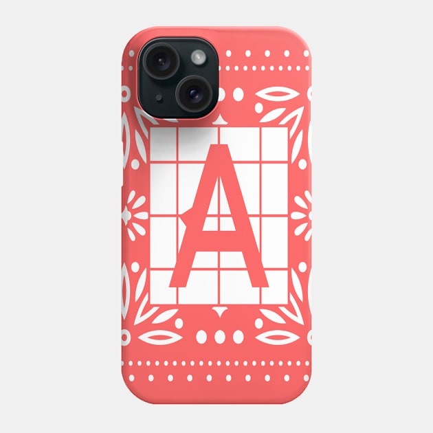 Initial A Phone Case by brighter bolder louder