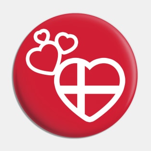 I Love Denmark! Pin