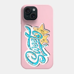 sweet life (bleu text) Phone Case