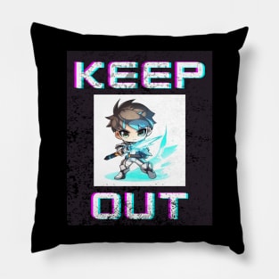 Keep Out - Anime Lover Game Sign Pillow