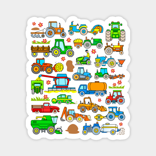 Tractor Design Magnet by samshirts