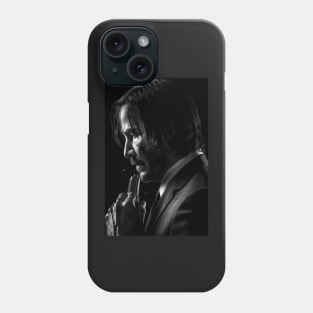 John Wick 4 Black + White Phone Case