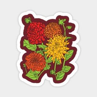 Dahlia Daydreams Magnet