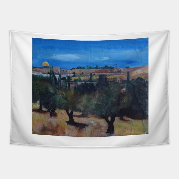 Mount Of Olives, Jerusalem Tapestry by golan22may