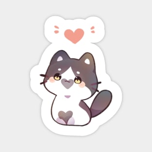 Heart Kitty Magnet