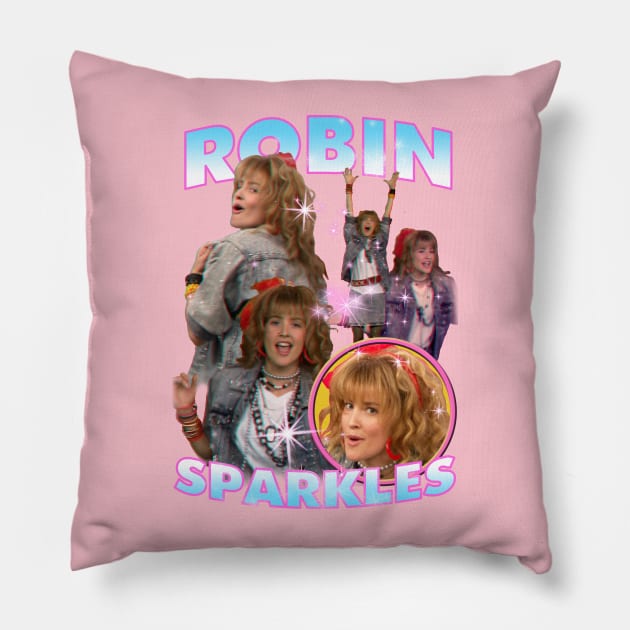 Robin Sparkles Bootleg Pillow by RetroVania