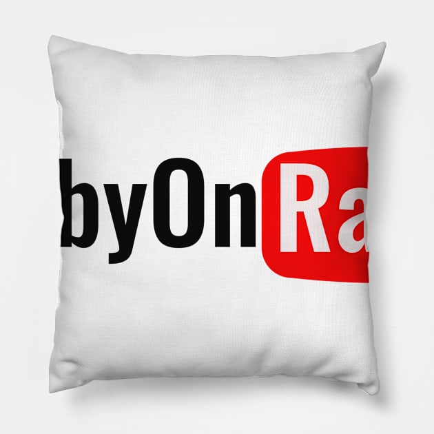 Ruby On Rails - YouTube Pillow by FaixaPreta