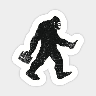Bigfoot Beer Run Weekend Drinking Humor Magnet
