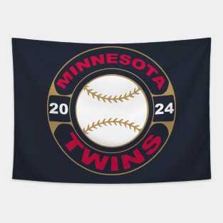 Twins Baseball 24 Tapestry