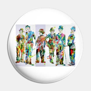 SIX TIMES CHAPLIN Pin