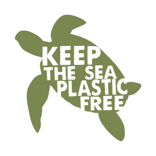 Keep The Sea Plastic Free Turtle Environmental T-Shirt