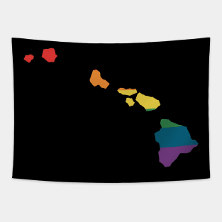 Hawaii State Rainbow Tapestry